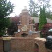 Front view of pizza oven